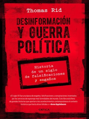 cover image of Desinformación y guerra política